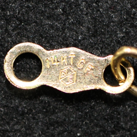 14K GF Vintage Gold Filled Pendant Chain - Picture 5 of 7